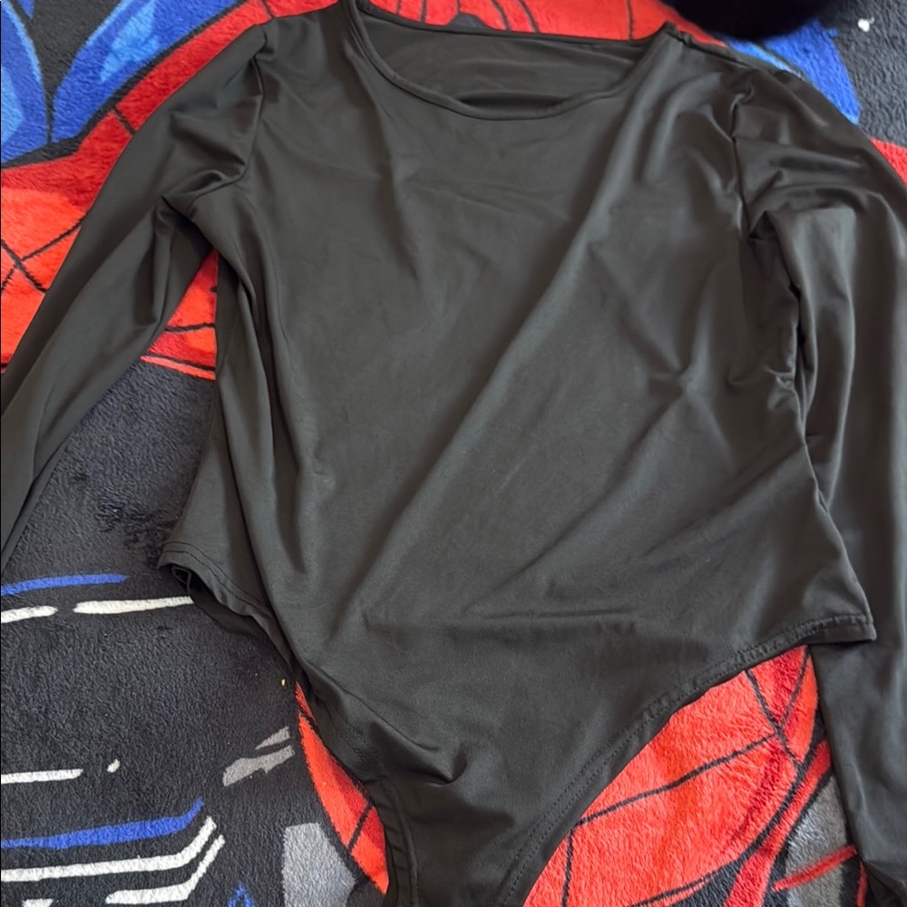 Black Long Sleeve Bodysuit